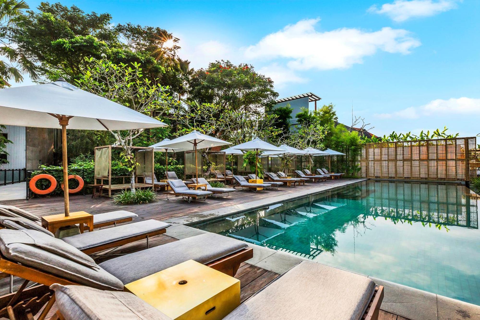 Hotel Bisma Eight - Chse Certified Ubud Exterior foto The pool at the hotel